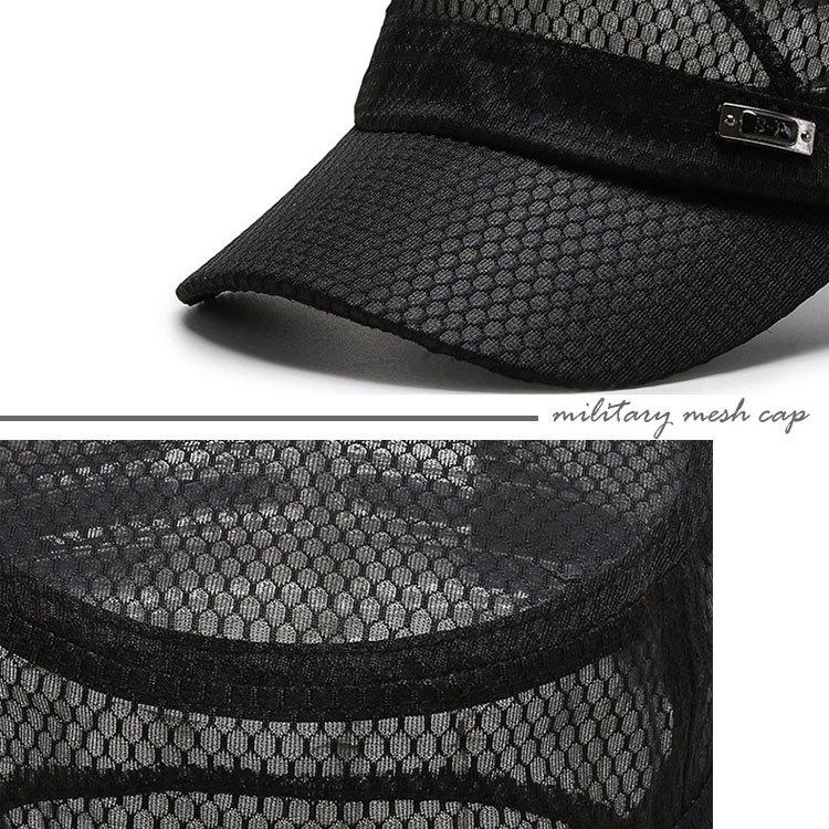ミリタリーキャップ メンズ メッシュ 帽子 春 夏 秋 日焼け止め UV