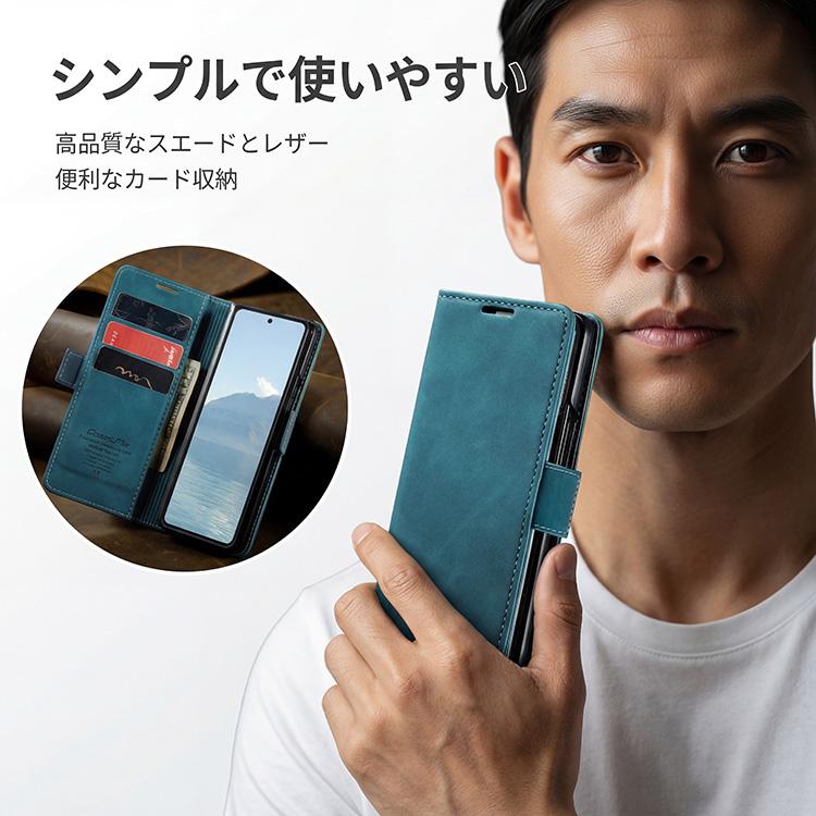 Galaxy Z Fold7 ケース Fold6 Fold5 Fold4 5G 手帳型 レザー 革