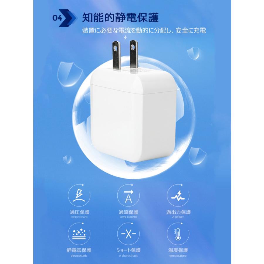 充電器 タイプc type c 充電器 iphoneスマホ充電器 急速充電器 30W PD+QC3.0 4ポート 高速充電 ACアダプター USBポート対応 アダプター スマートIC タブレット｜dsharimoto｜08