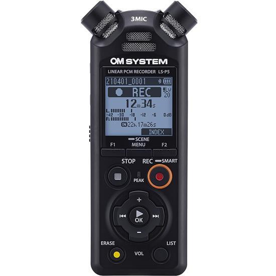 OM SYSTEM オーエムシステム LS-P5 ブラック リニアPCMレコーダー