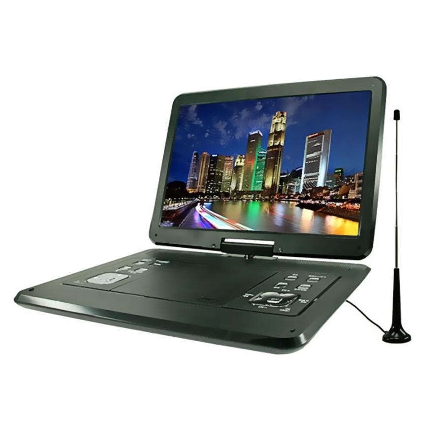 【新品】アーウィン ポータブルDVD&マルチプレイヤー ADP-141F arwin アーウィン APD-141F ブラック 14.1インチ 地デジ フルセグ