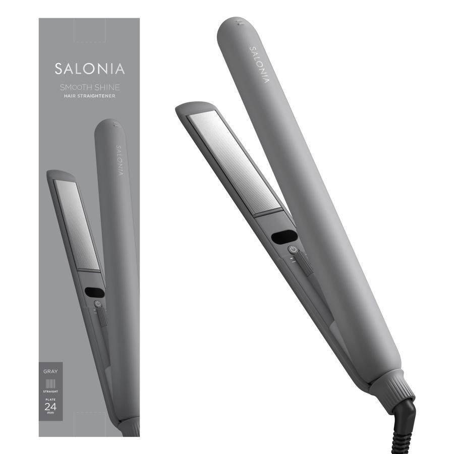 サロニア ヘアアイロン 24mm ストレートヘアアイロン スムースシャイン