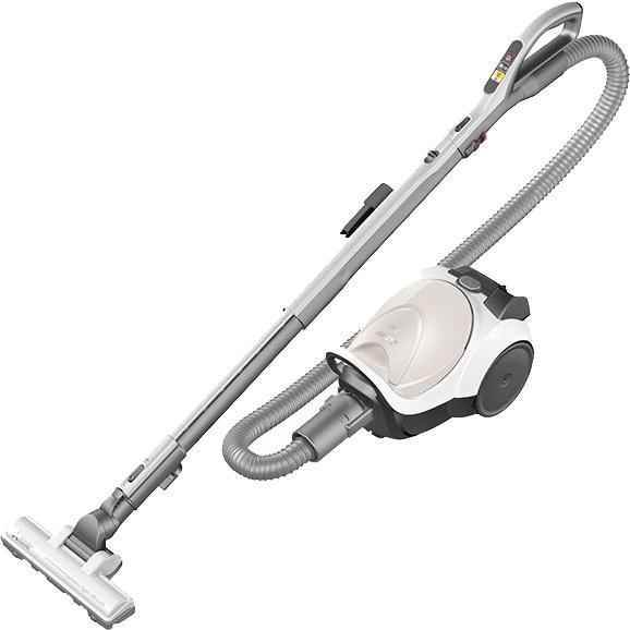 三菱電機　掃除機紙パック式(TC-FJ2D)ホワイト・グレー 本体 MITSUBISHI 三菱電機 TC-FJ2D-C アイボリー 紙パック式掃除機 Be-K
