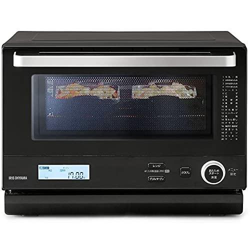 アイリスオオヤマ　オーブンレンジMO-F1808-B 2022年製 IRIS アイリスオーヤマ MO-F1808-B ブラック スチームオーブン