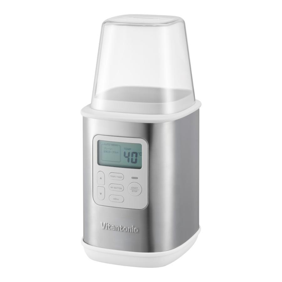 ビタントニオ ヨーグルトメーカー 水切りヨーグル 牛乳パック VYG-60-W ホワイト×シルバー Vitantonio（Yahoo!・ディーショップワン Yahoo!店）