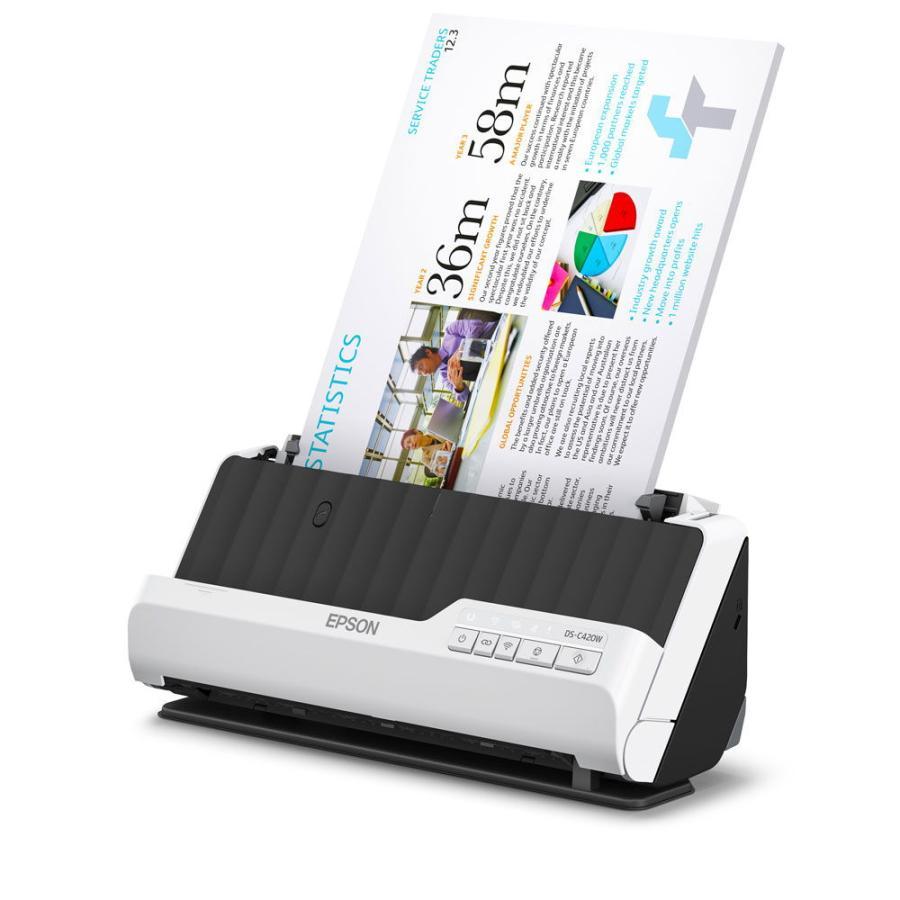 EPSON エプソン DS-C420W A4ドキュメントスキャナー 両面同時読取 