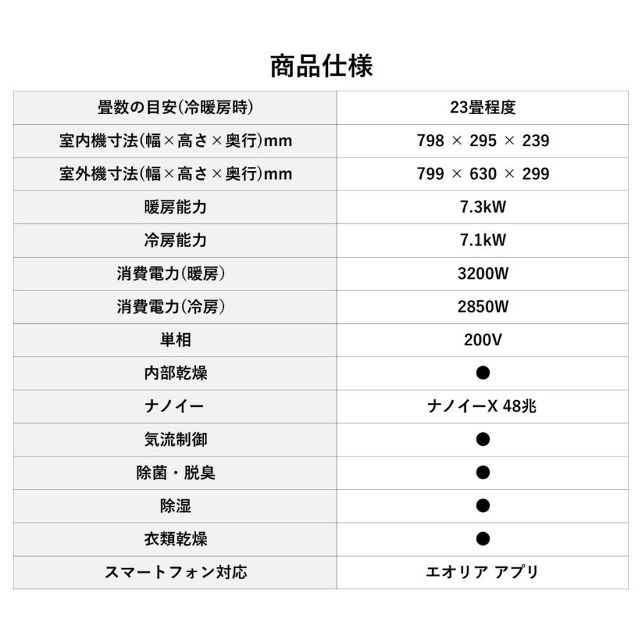 パナソニック エアコン 23畳 エオリア ルームエアコン 主に23畳用 EX