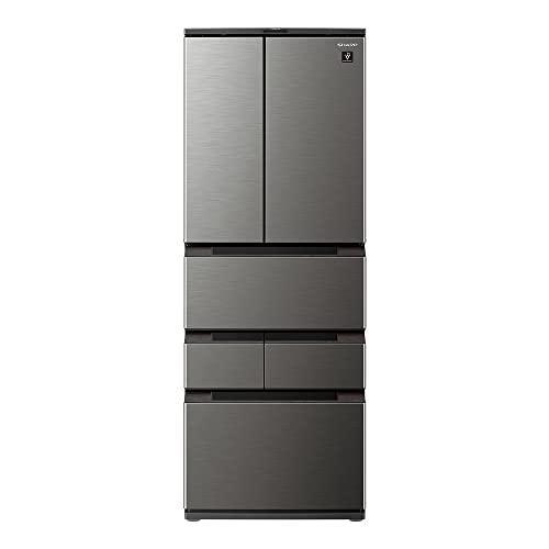 6ドア冷蔵庫 シャープ 429L 2024年 SJ-MF43M 未使用 アウトレット SHARP シャープ SJ-MF43M-H ラスティックダークメタル 冷蔵庫 429L 6