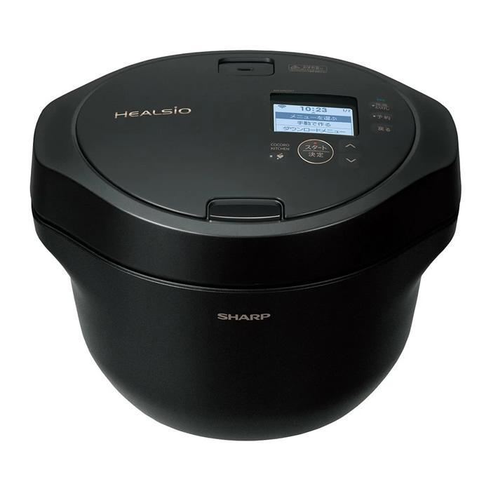 【新品・未使用】SHARP KN-HW24H-B HEALSIO 自動調理鍋 SHARP シャープ KN-HW24H-B プレミアムブラック 水なし自動調理鍋 2.4L