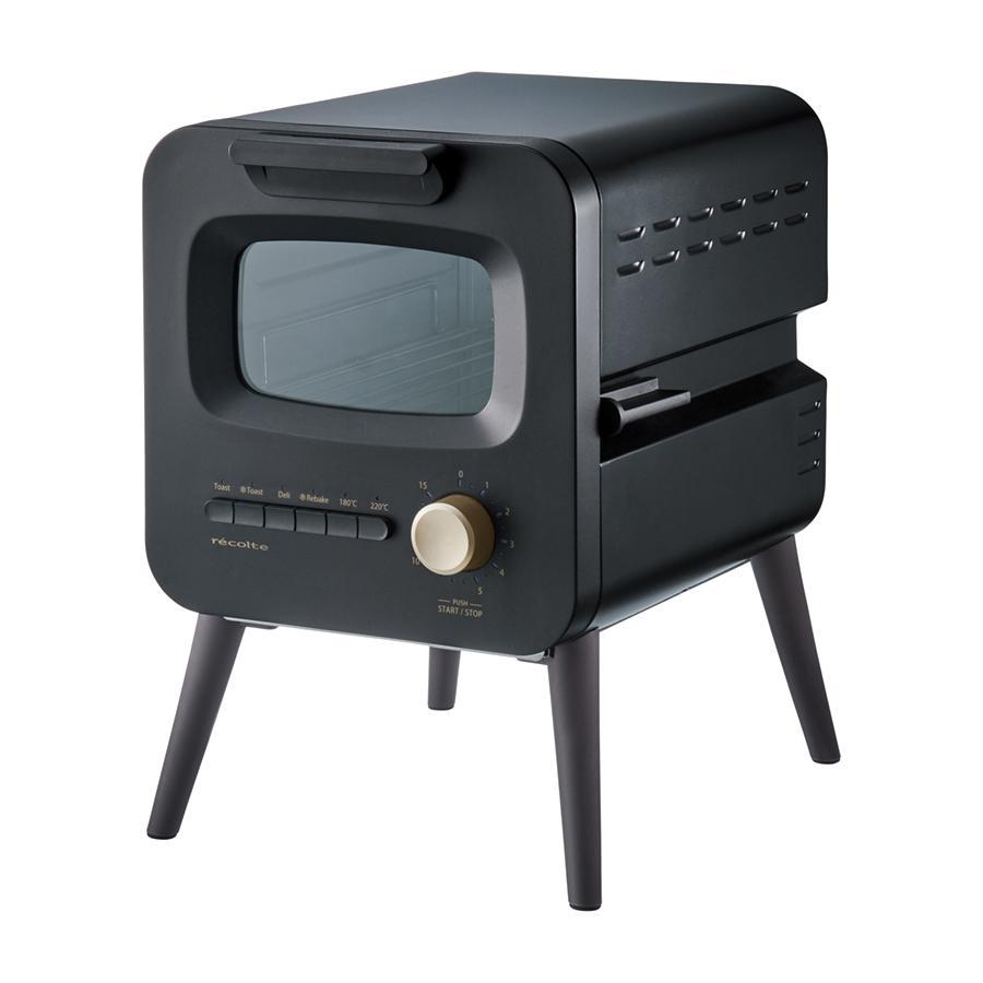 レコルト オーブントースター 2枚焼き 脚付き 縦型 スライドラック