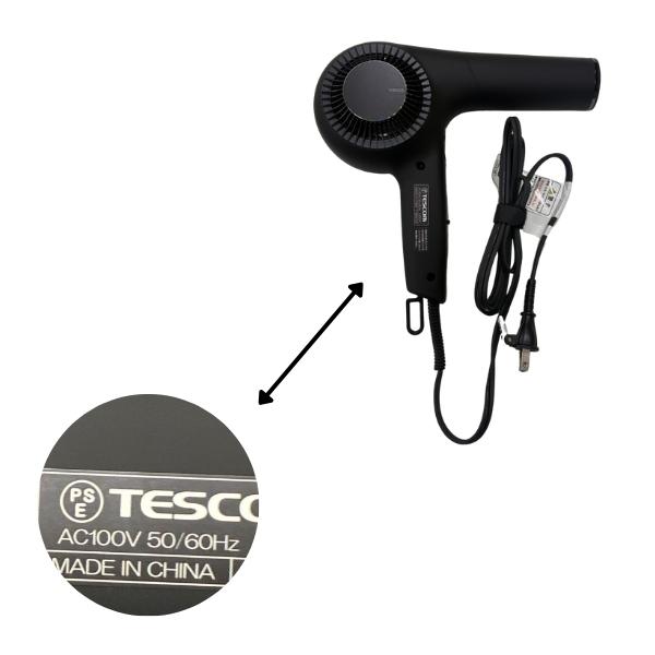 TESCOM Nobby NIB500B ブラック テスコム ヘアドライヤー プロフェッショナルプロテクトイオン NIB500B