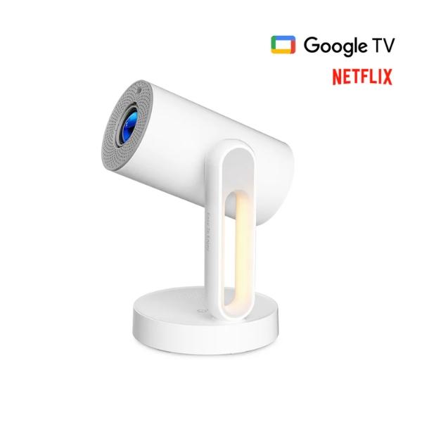 エトエ プロジェクター 4K GoogleTV搭載 140°回転 タッチセンサー式