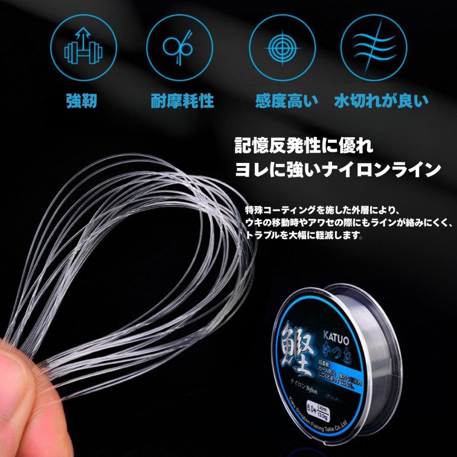 送料無料】ナイロンライン 釣り糸 釣りライン 100M 500M 1.2号 1.5号 2