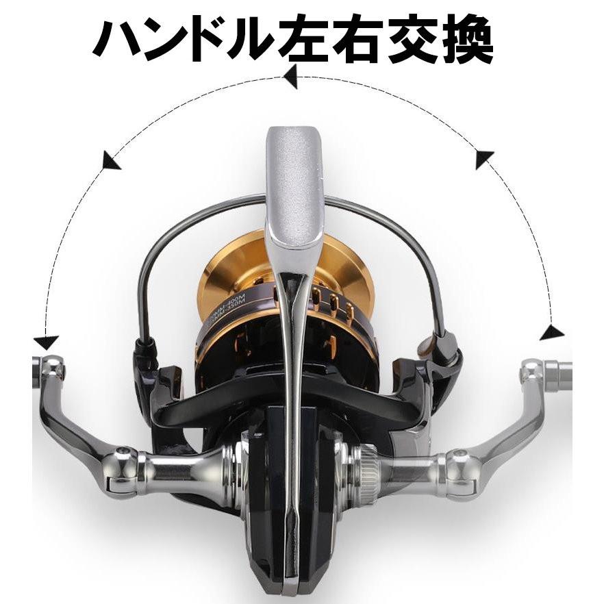 スピニングリール 4500番 5500番 リール 遠投 釣り ギア比4.6：1