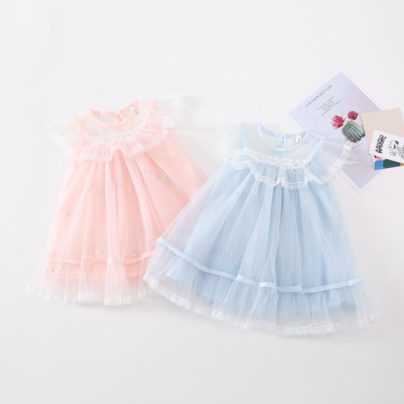 送料無料 可愛い シフォンドレス ピンク ブルー 80cm 90cm 100cm 110cm チュールワンピース レース シンプル お誕生日 パーティー おでかけ ベビードレス T42 43 デイーエス 通販 Yahoo ショッピング