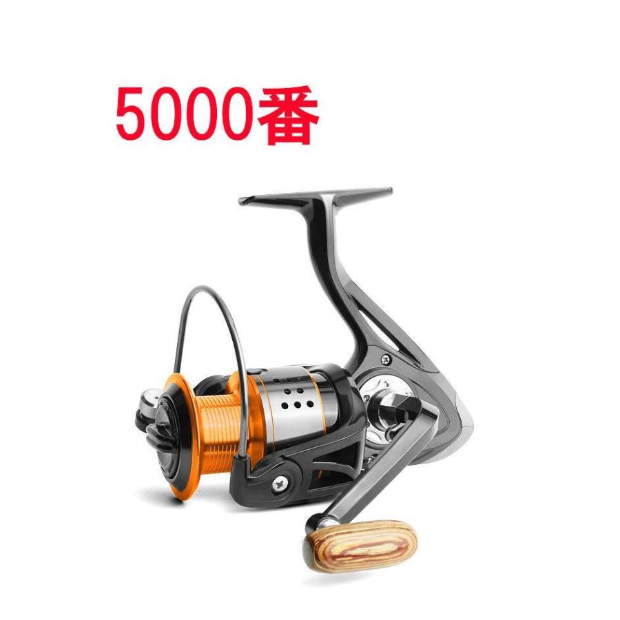 ★ブラックフライデー限定 Blackfriday 【送料無料】フィッシング リール スピニングリール 釣り 5000番 ギア比4.71 ジギング のませ釣り 餌釣り 青物 Z84