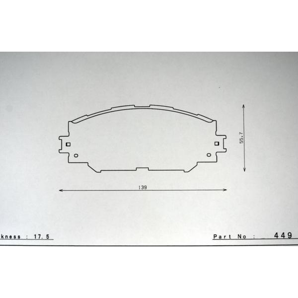 G3 ECO ブレーキパッド レクサス HS ANF10 dp449 フロント yog3ecol007dspeedストア 通販