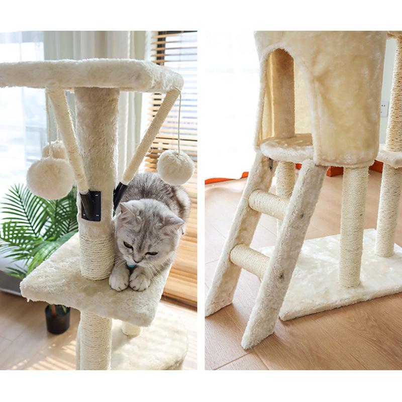 キャットタワー 猫 猫グッズ キャットタワー ねこグッズ 猫タワー 5段 138cm ハンモック付 多機能