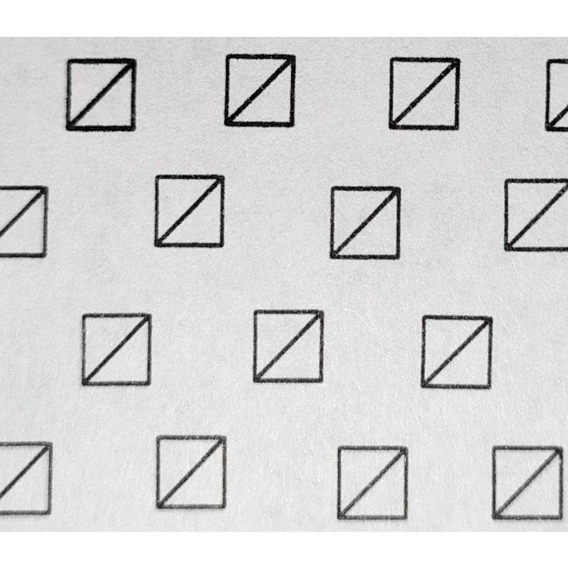ブラザー工業 チェックボックスの中に斜線 スタンプ ブラザー訂正印