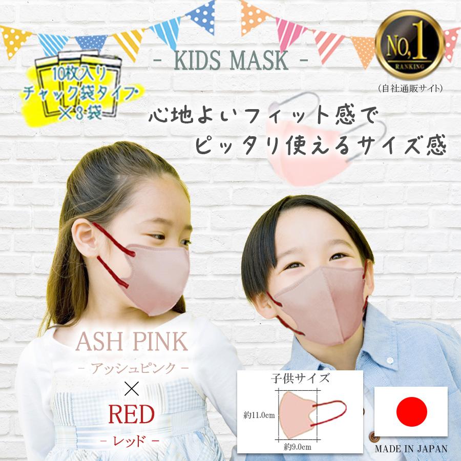 こっこ　子供用マスク　ストライプ　４枚セット　３年生〜高学年用 TRAD JAPAN（トラッドジャパン） 【雑誌anan掲載】 マスク 立体 不織布