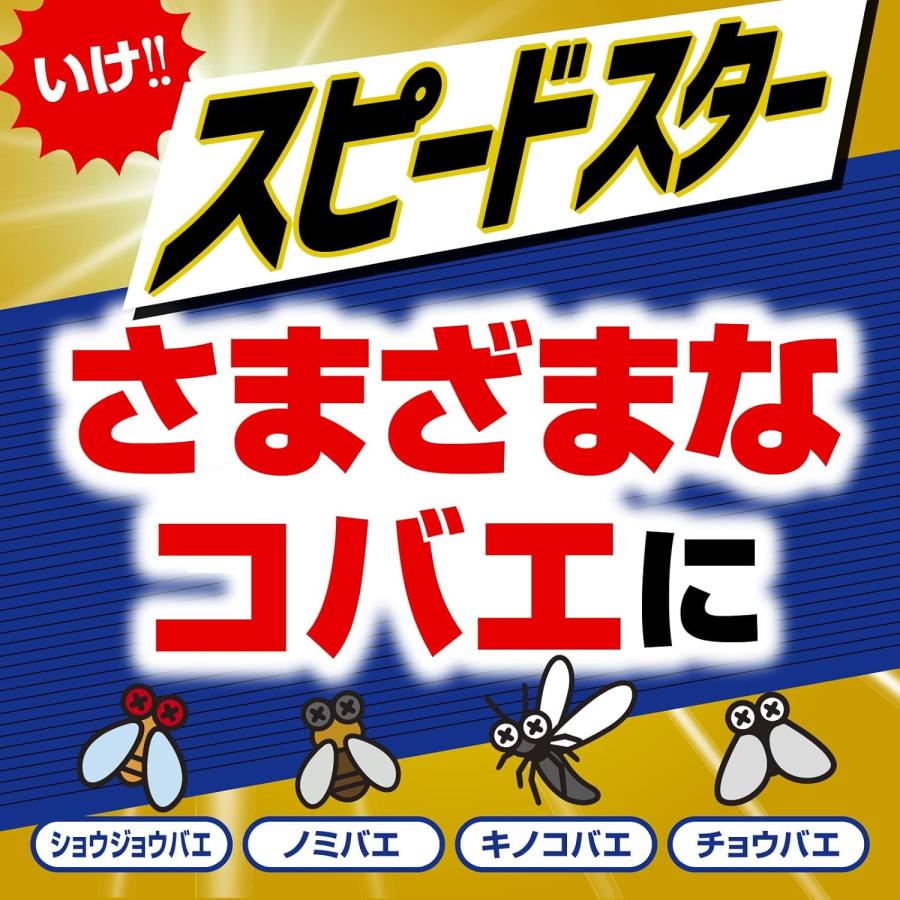 アース製薬 アースコバエ 1プッシュ式スプレー スピードスター 60回分 殺虫剤 駆除剤 コバエ｜dstj｜03