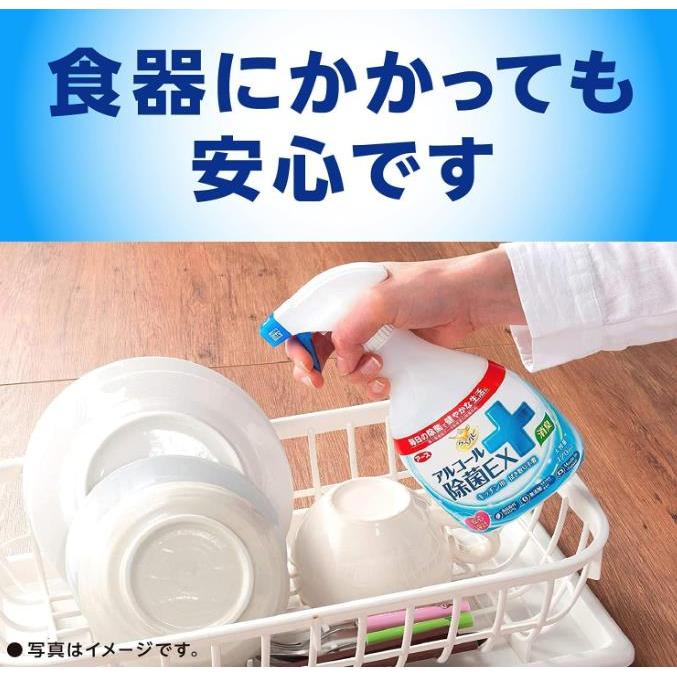 アース製薬 らくハピ アルコール除菌 EX 本体 420mL アルコール消毒液 除菌 ウイルス 食品原料100％ 無添加｜dstj｜03