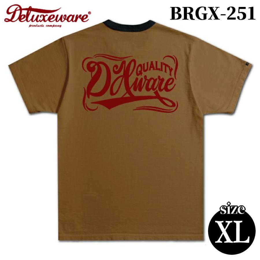 DELUXEWARE（デラックスウエア） BRGX-251 半袖 リンガー Tシャツ 