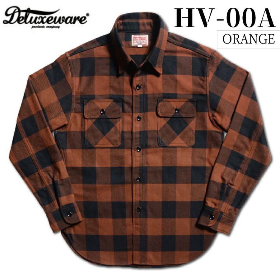 DELUXEWARE（デラックスウエア） ネルシャツ HV-00A [ 50s BUFFALO