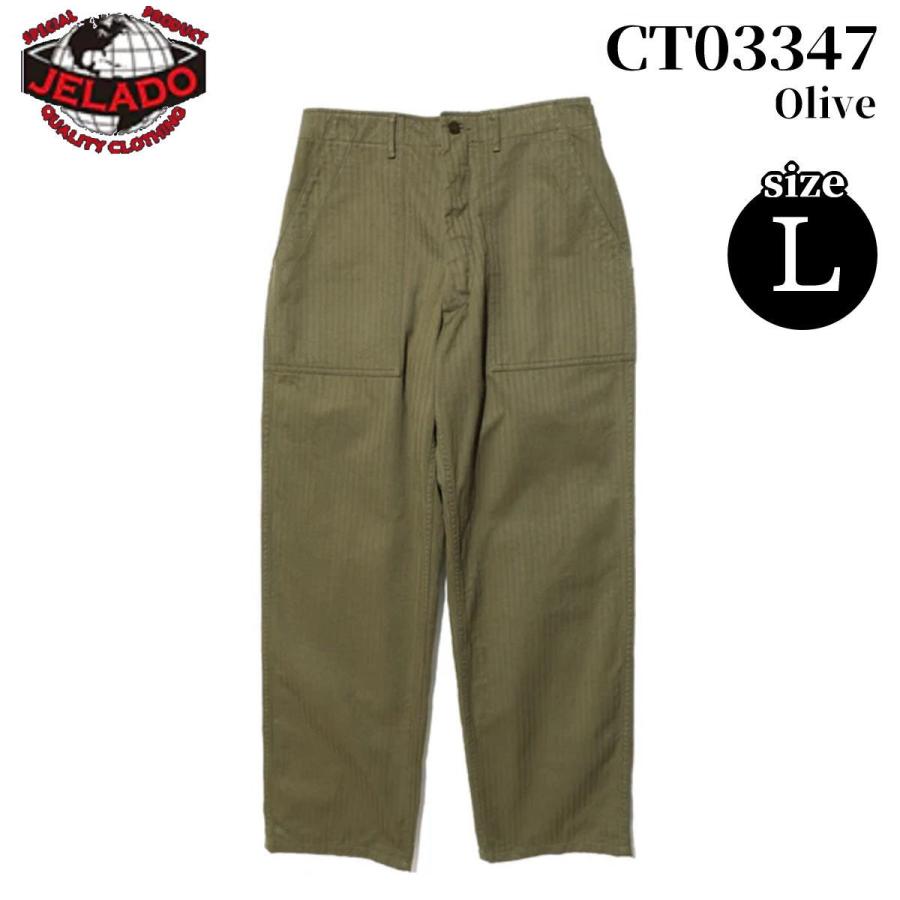 JELADO ジェラード　ベイカー パンツ オリーブ M JELADO（ジェラード） CM47 HBT Baker Pants カーゴパンツ 【CT03347