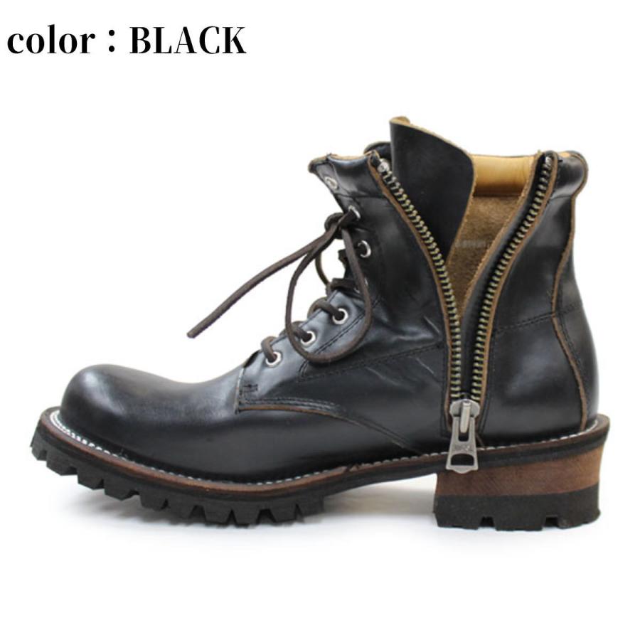 スローウェアライオン　クロムエクセルレザープレーンMIDブーツ スローウェアライオン プレーンミッドブーツ SLOW WEAR LION OB