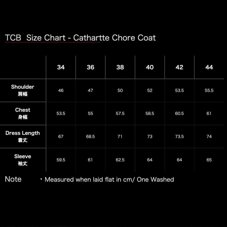 TCBジーンズ (TCB jeans) Cathartt Chore Coat 10OZ キャットハート チョアコート カバーオール デニムジャケット｜dstock-net｜12