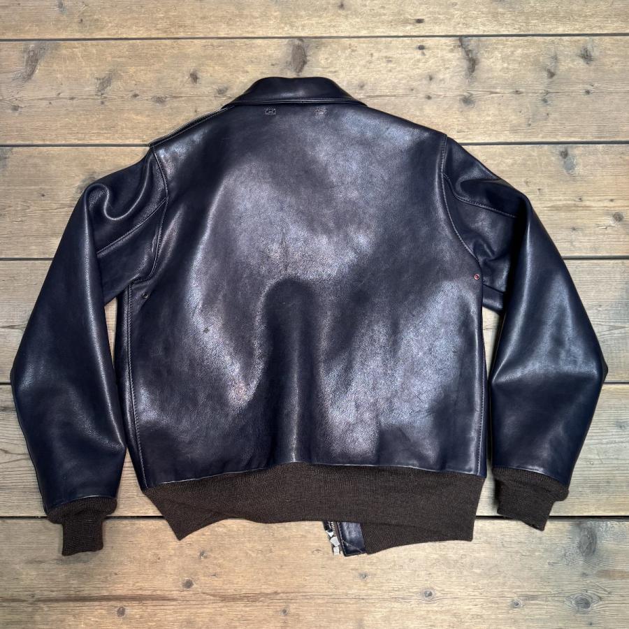 Y'2 LEATHER INDIGO HORSE Type A-2 色：INDIGO サイズ：40 Y2