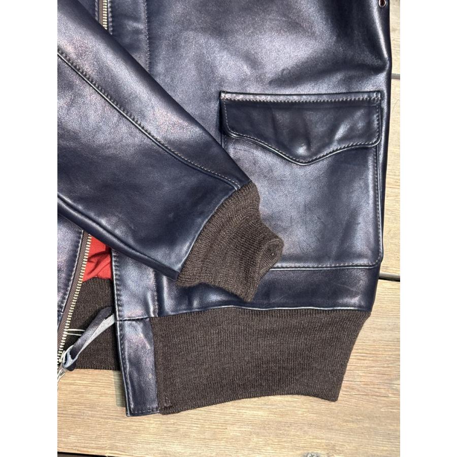 Y'2 LEATHER INDIGO HORSE Type A-2 色：INDIGO サイズ：40 Y2レザー