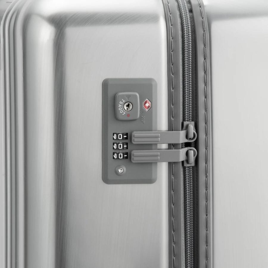 ゼロハリバートン キャリーケース 4輪 ヘアラインシルバー Classic Lightweight 4.0 Metallic | Continental Carry-On 37L 81373-05の画像