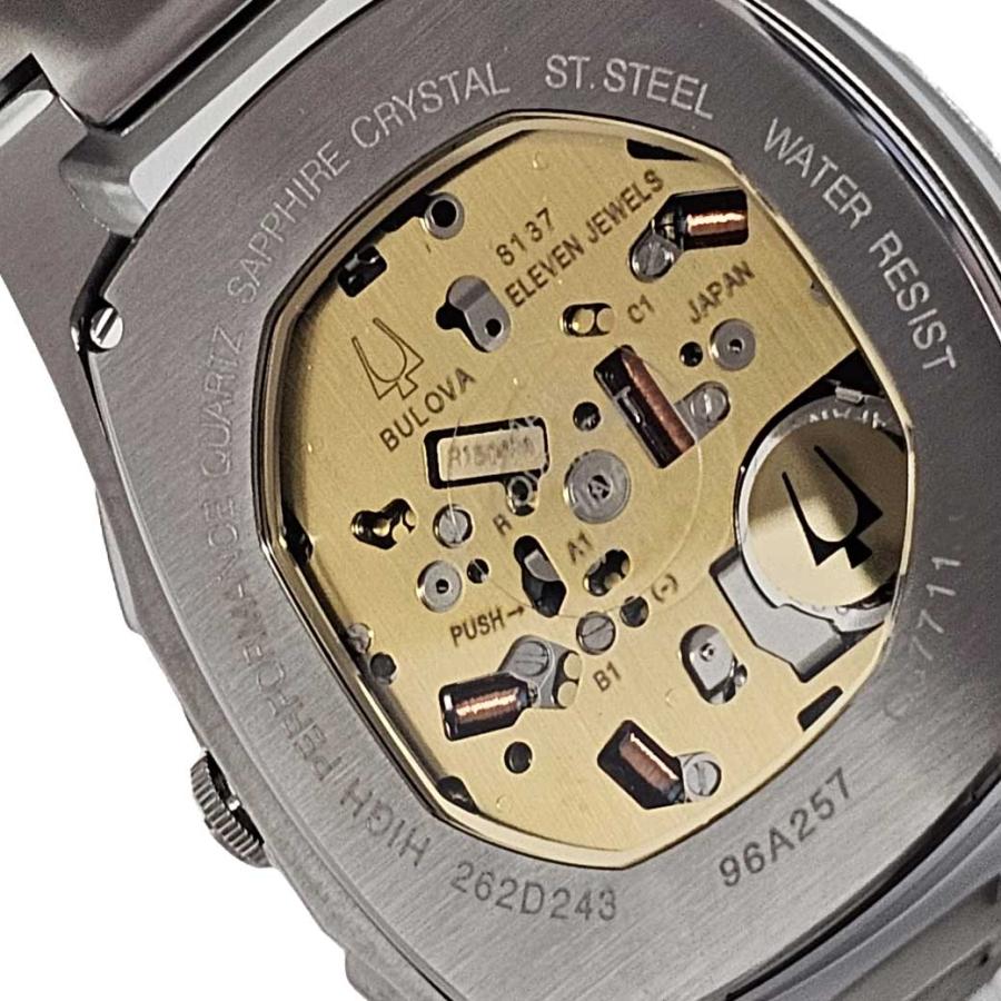 Bulova ブローバ カーブ クロノグラフ メンズ Curv Chronograph Mens Watch 42mm 3ATM Quartz New 96A257の画像