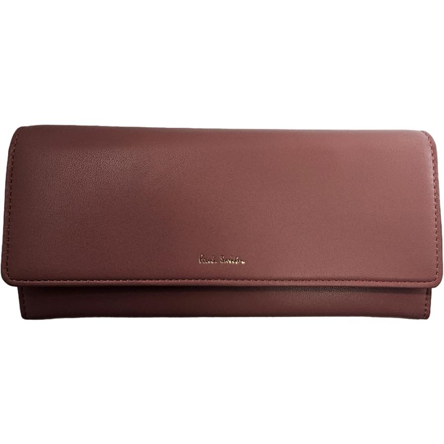 Paul Smith（ポール・スミス） かぶせ式長財布 本革 W15624 ピンク