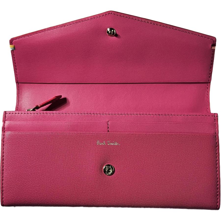 Paul Smith（ポール・スミス） 長財布 ピンク 牛革 レザー 新品箱付き