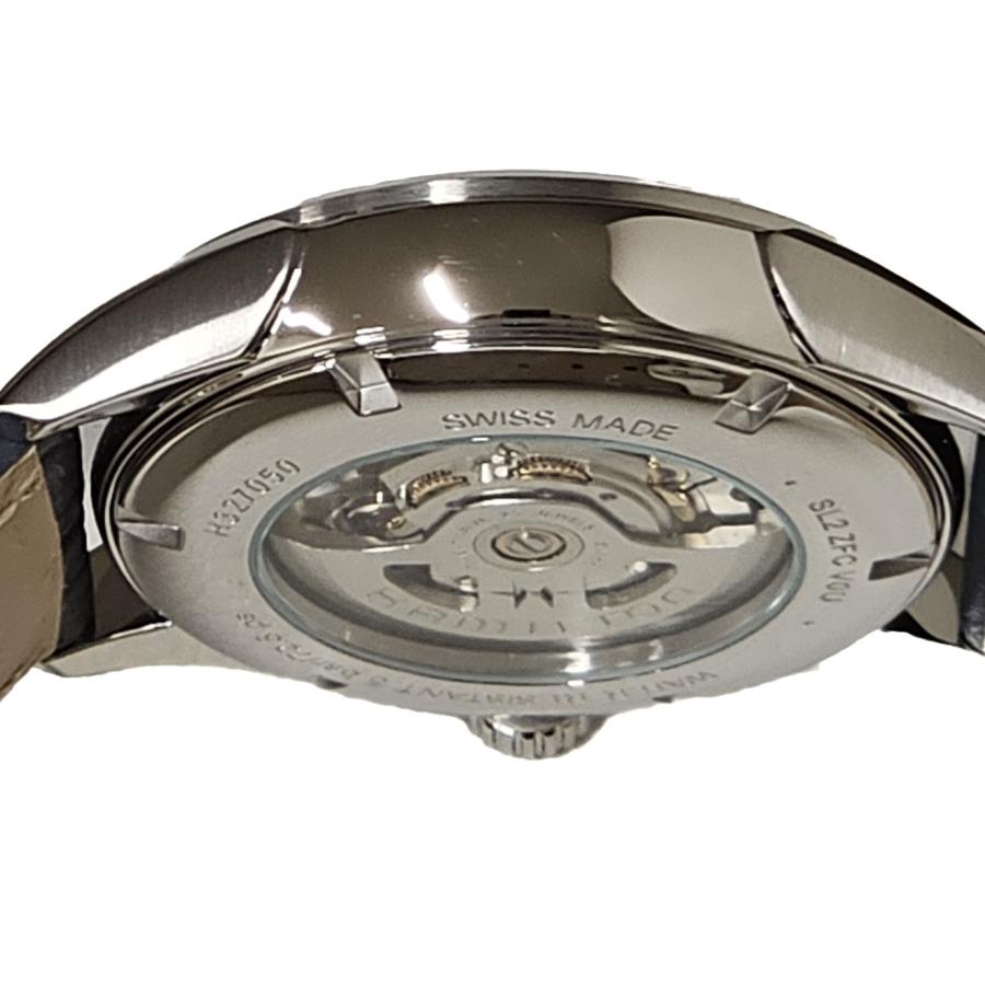 ハミルトン HAMILTON ジャズマスター オープンハート 自動巻き 42mm レザーベルト シルバー メンズ H32705651 H327050 新品の画像