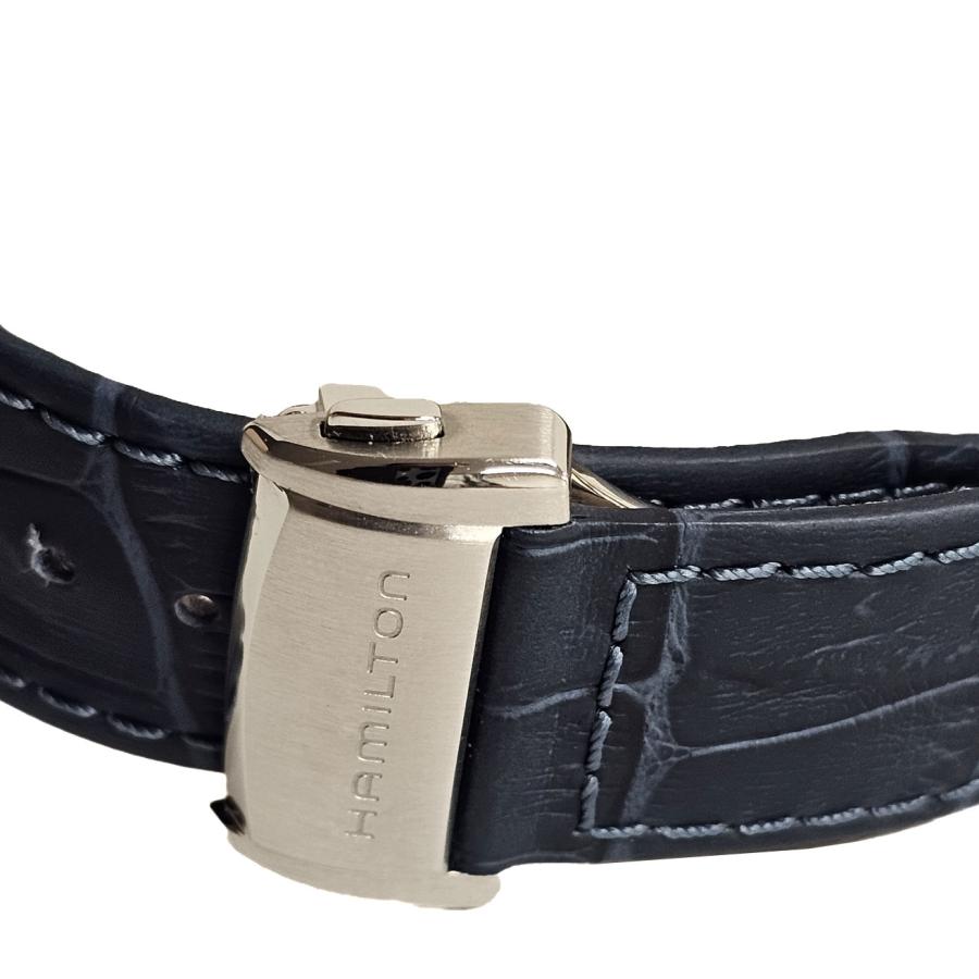 ハミルトン HAMILTON ジャズマスター オープンハート 自動巻き 42mm レザーベルト シルバー メンズ H32705651 H327050 新品の画像