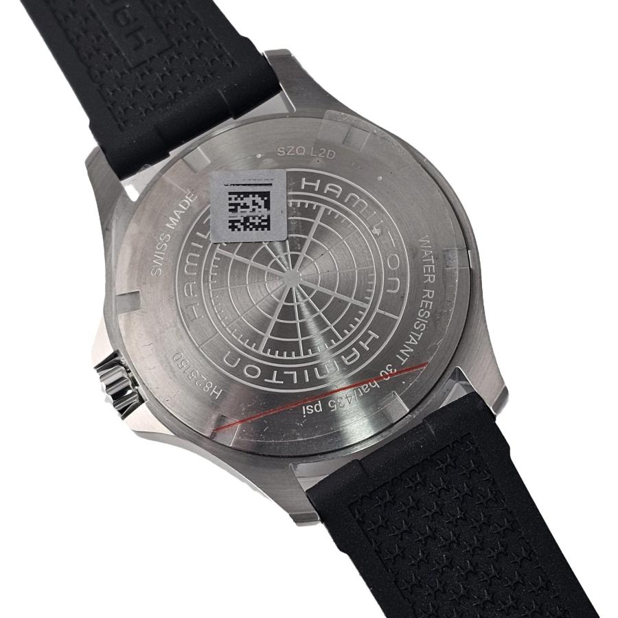 ハミルトン HAMILTON カーキ ネイビー Scuba Auto ダイバーウォッチ メンズ 自動巻き オートマティック ブラック H82515330 新品の画像