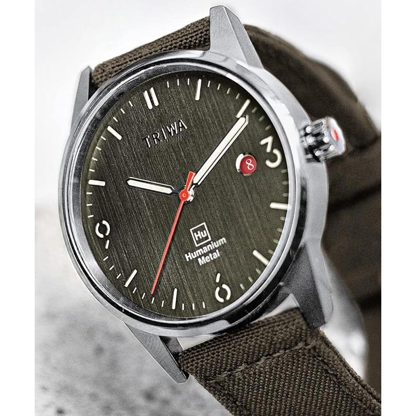 TRIWA（トリワ） 腕時計 メンズ ヒューマニウムメタル カーキ 39mm 