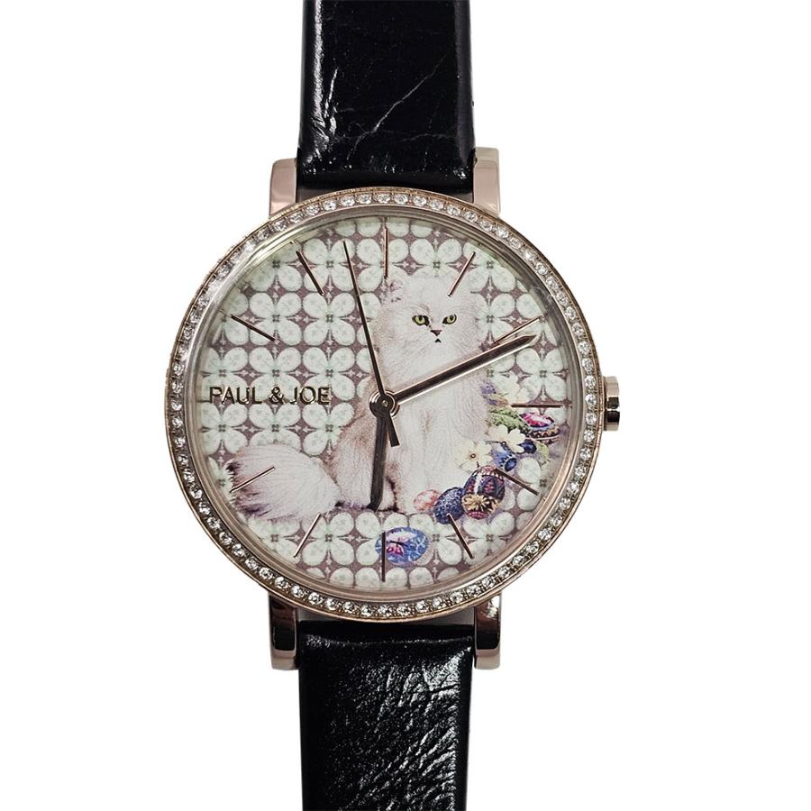 PAUL & JOE 腕時計 BOUTON 猫 シルバー レディース PJ7032-44D PAUL&JOE PAUL & JOE 腕時計 BOUTON 猫 シルバー レディース