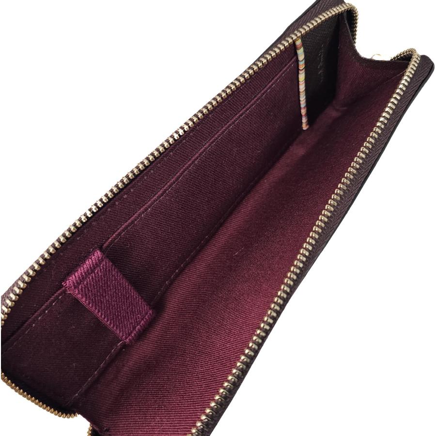 ポールスミス Paul Smith ペンケース レザー 本革 チョコ ラウンド