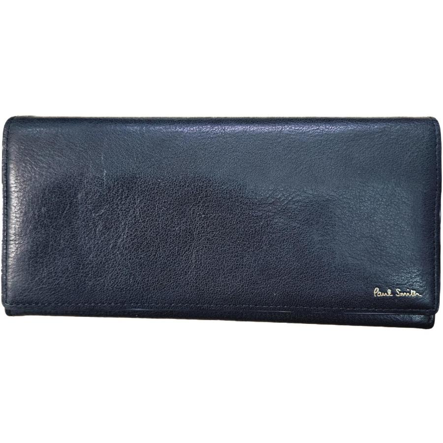 Paul Smith（ポール・スミス） 長財布 ネイビー レザー メンズ