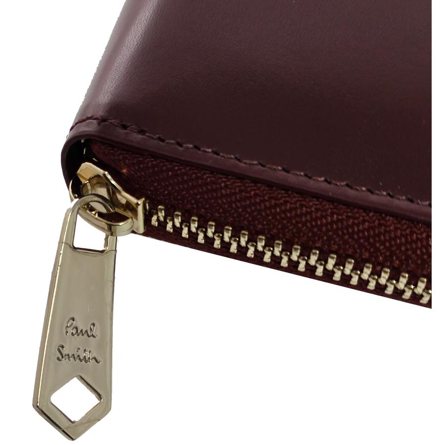 Paul Smith（ポール・スミス） 長財布 ラウンドファスナーワイン 