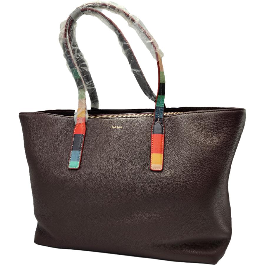 Paul Smith ポールスミス トートバッグ ワイン 本革 R10280 Paul Smith ポールスミス トートバッグ ワイン 本革 R10280