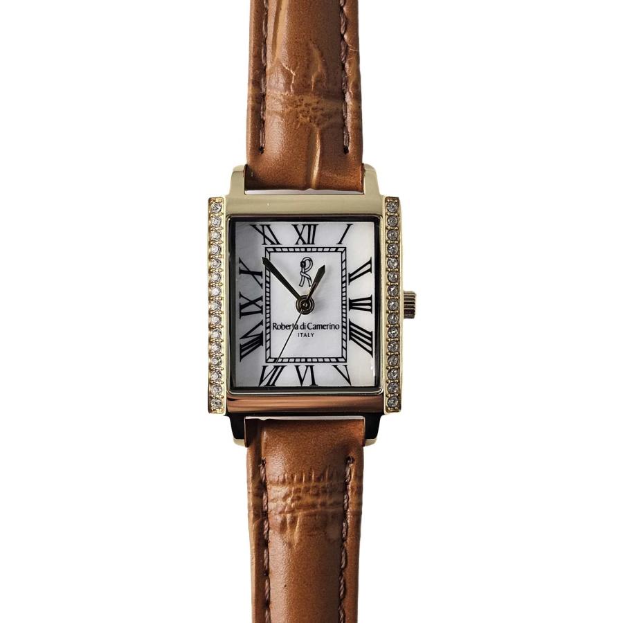 T2.新品　Roberta di Camerino アナログ腕時計 Roberta di Camerino italy 腕時計 ホワイト/ブラウン - メルカリ