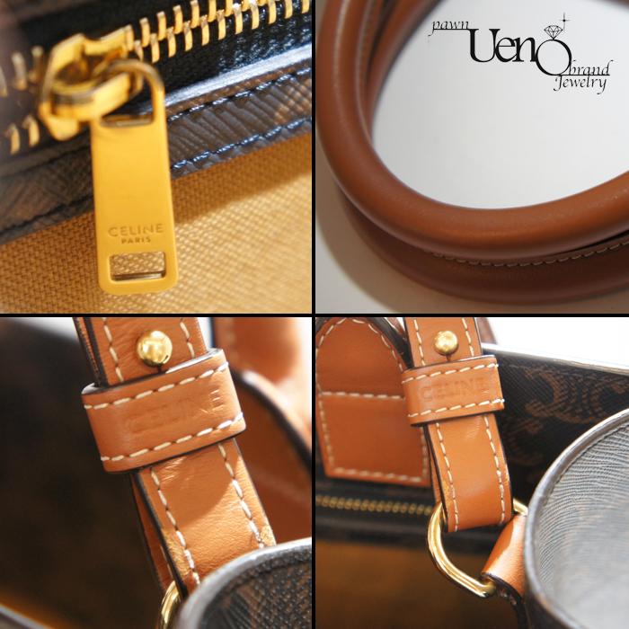 【質屋】送料無料！CELINE セリーヌ スモール バーティカル カバ トリオンフキャンバス ショルダーストラップ付 | TRIOMPHE | 05