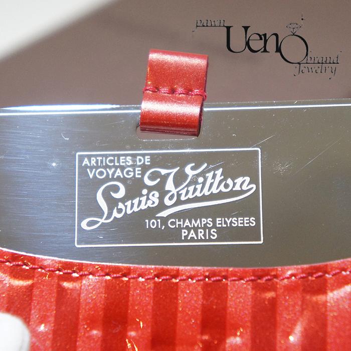 【質屋】送料無料！ LOUISVUITTON ルイ・ヴィトン  モノグラム・ヴェルニライン エテュイ・ミロワール  （ポムダムール・レイユール）コンパクトミラーの画像