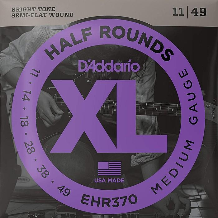 D'Addario EHR370 Half Rounds 011-049 ダダリオ ハーフラウンド エレキギター弦｜dt-g-s